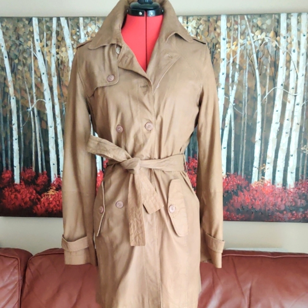 Kookai Luxurious Leather Trench Size S/M (38)